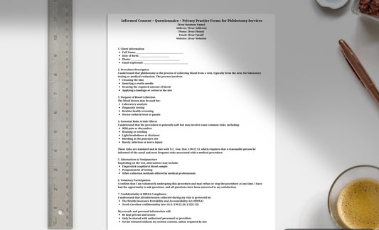 Informed Consent with Questionnaire and Privacy Notice Forms