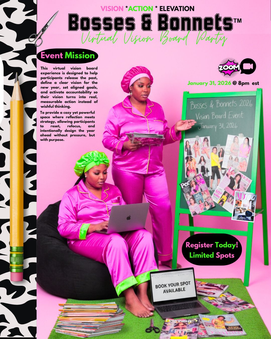 Bosses and Bonnets™️ Virtual Vision Board Party